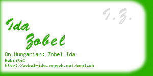 ida zobel business card